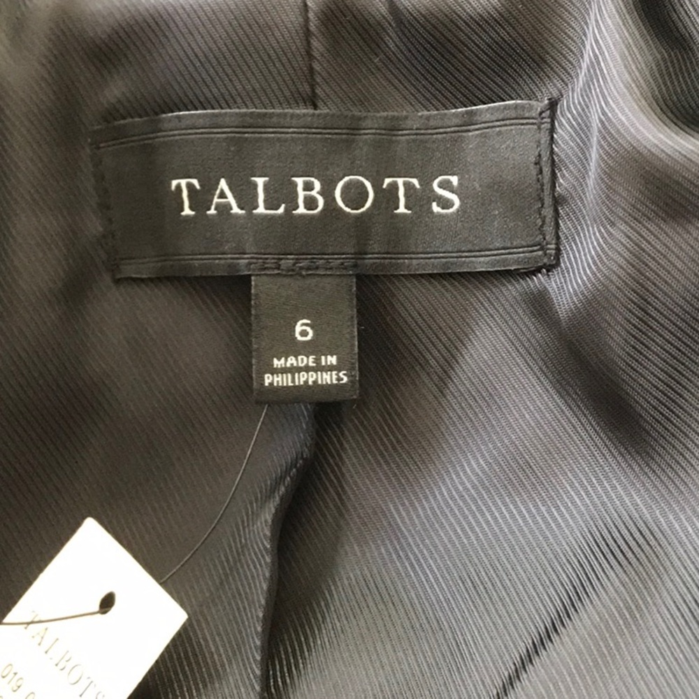 NWT TALBOTS BLACK WATCH PLAID VELVET-TRIM BLAZER - Picture 14 of 16